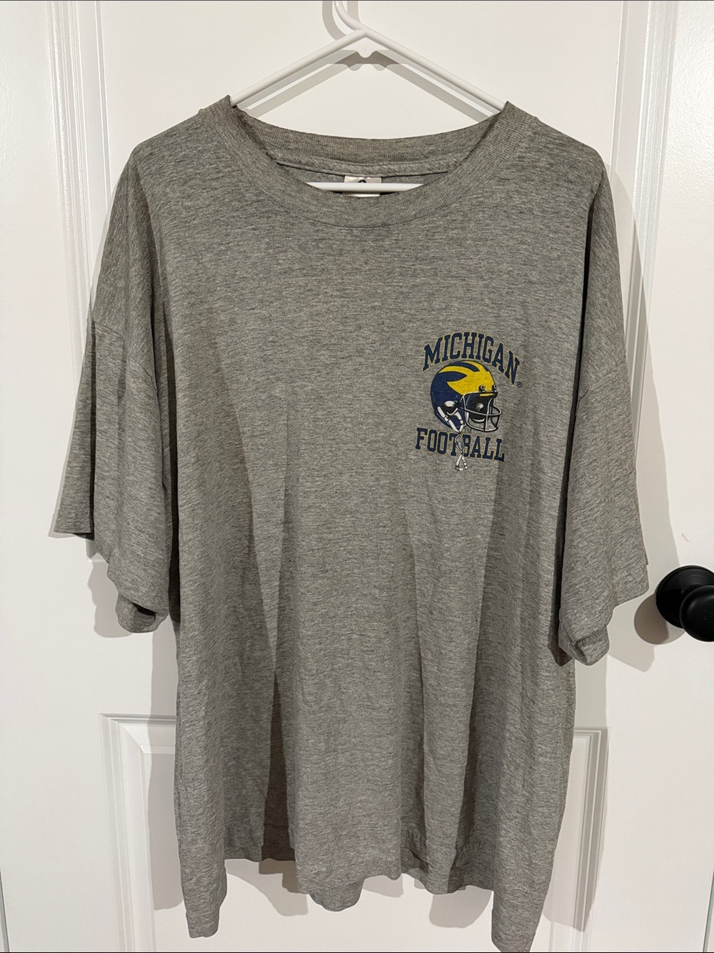 RARE Vintage Michigan Football Gray Graphic Tee Men’s XXL